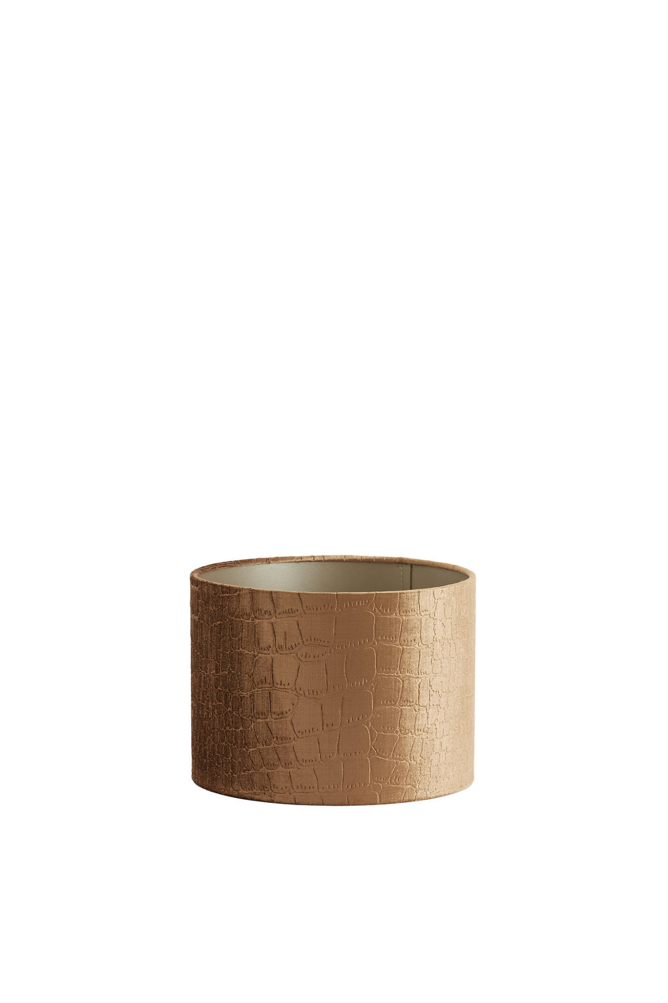 LAMPENSCHIRM Praya Braun Ø25/18 cm - Braun, Textil (25/25/18cm) - Light & Living