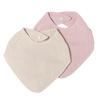 LÄTZCHEN-SET Musselin Altrosa & Beige - Altrosa, Textil (27/3/22cm) - nordic coast company
