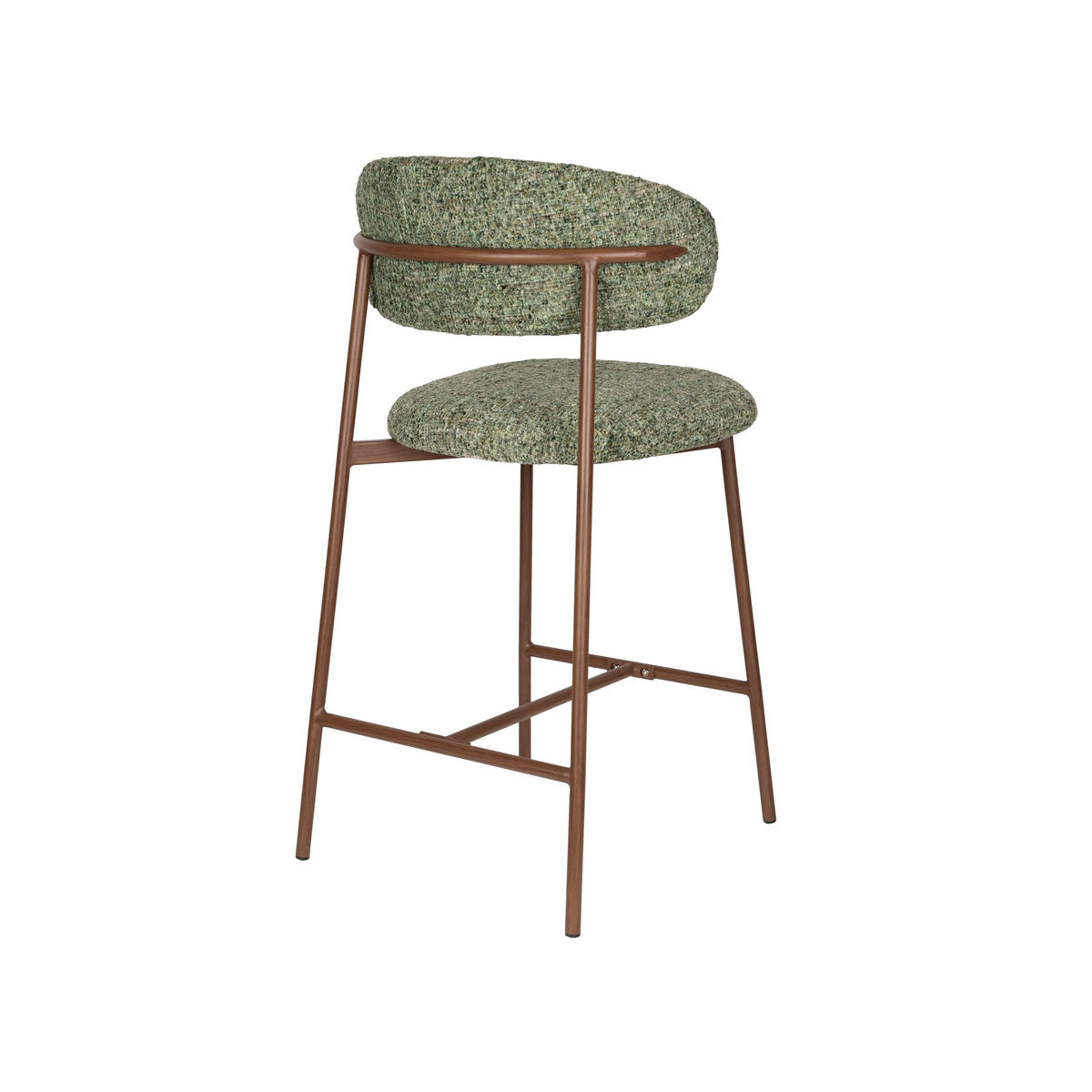 BARHOCKER Claes mit Rückenlehne 65 cm Grün - 2 er Set - Grün, Kunststoff (44/94/51cm)