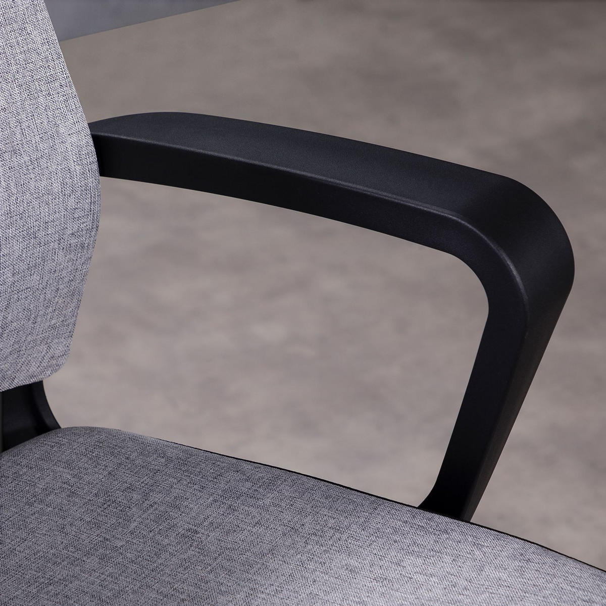 BÜRODREHSTUHL HERRY - Grau, Textil (57/124/62cm) - IDIMEX