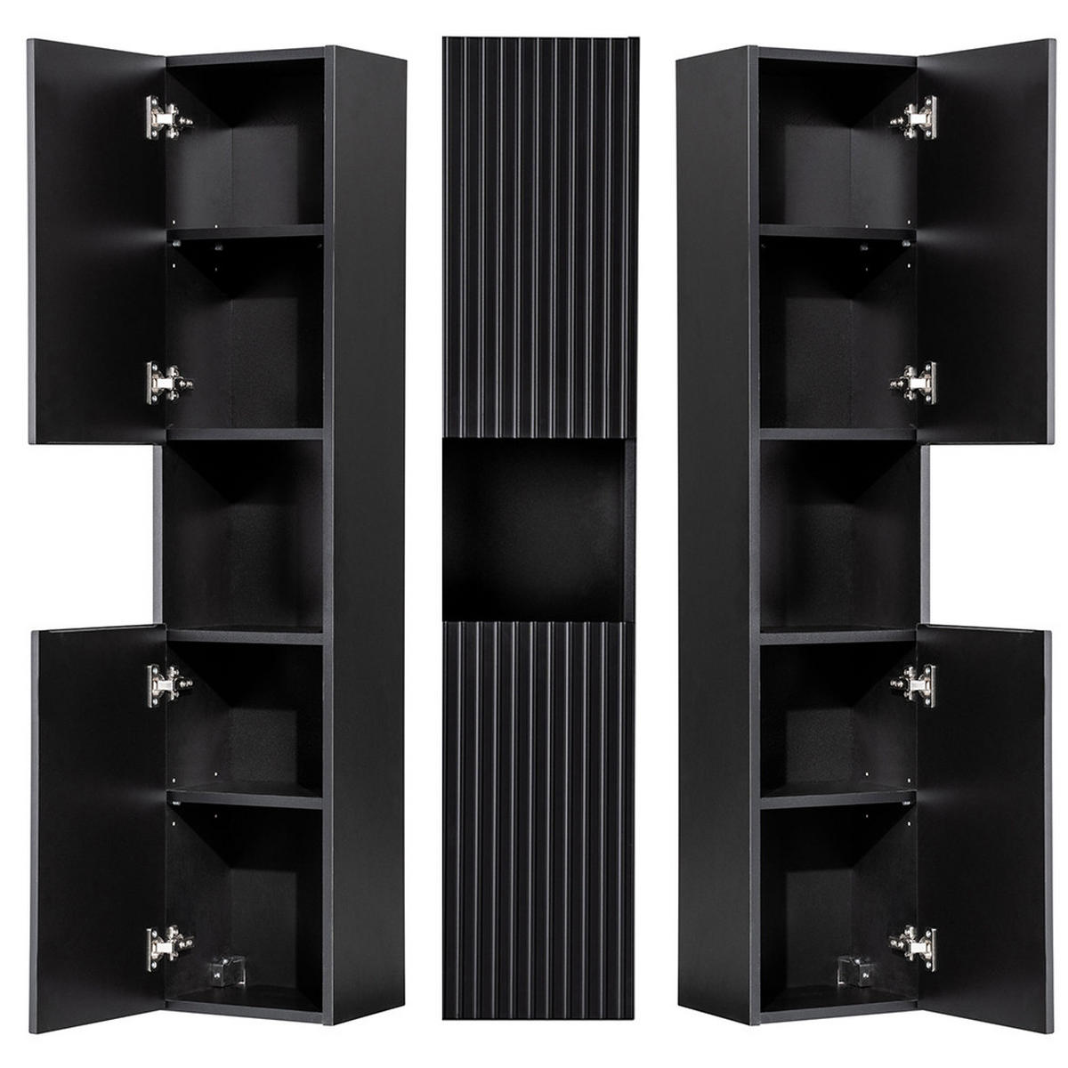 BADMÖBEL-SET 7-TLG. Newport-56 - Braun, Holzwerkstoff (280/200/40cm) - Lomado