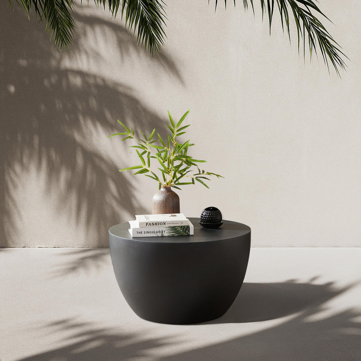 COUCHTISCH Rund Schwarz 64 x 64 x 38 cm - Schwarz, Metall (64/64/38.5cm) - Nordlys