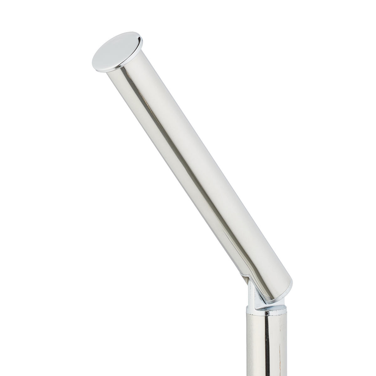 WC-GARNITUR - Silberfarben, Textil/Metall (22/68/22cm) - Relaxdays