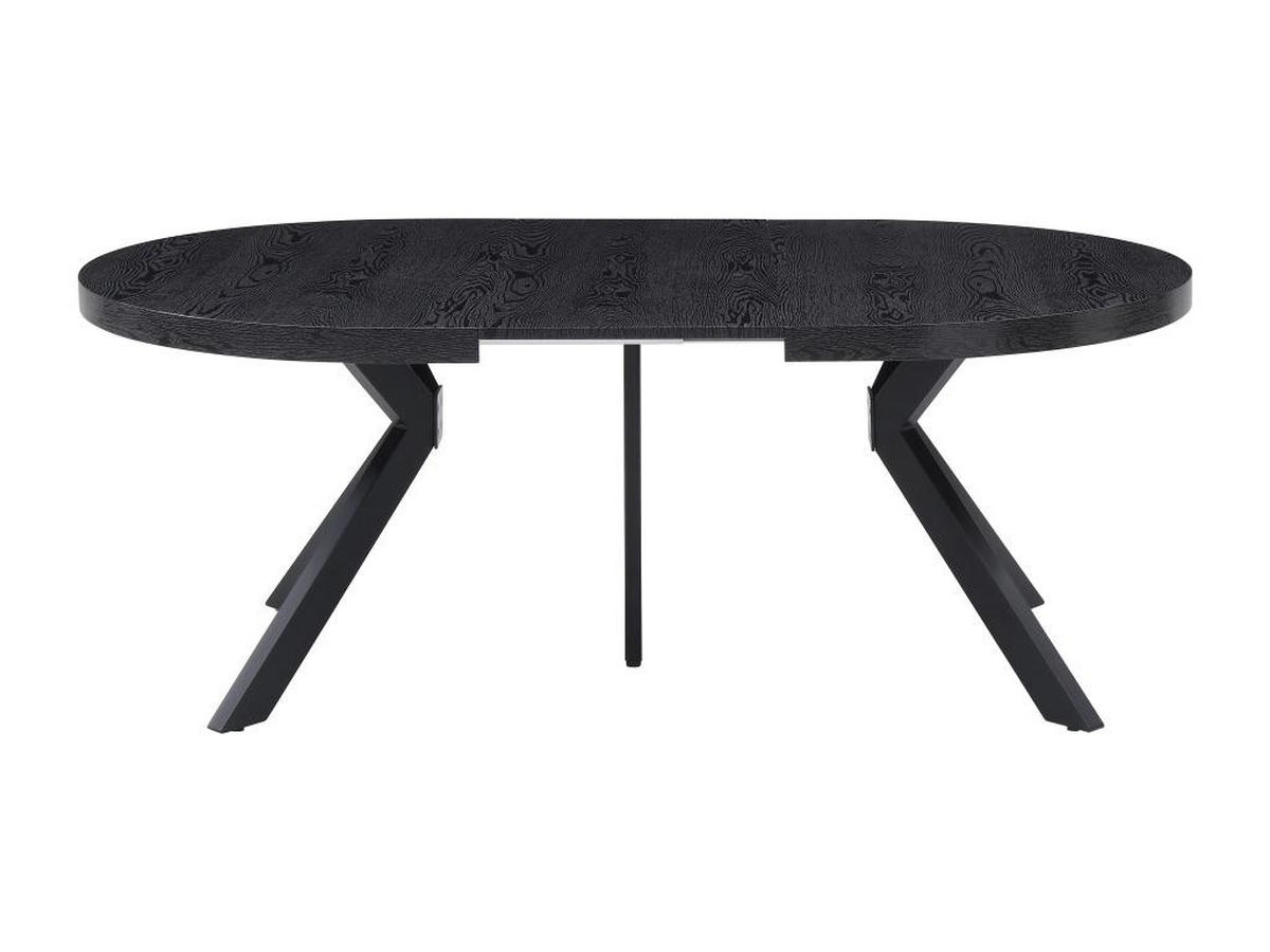 ESSTISCH - ausziehbar - 6 bis 12 Personen - MDF & Stahl - Schwarz - KOMONI - Schwarz, Holz (300/120/76cm) - Vente-Unique