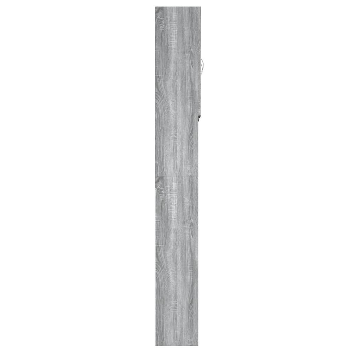 WASCHMASCHINENSCHRANK 64/25, 5/190 cm, aus Holzwerkstoff, in Grau Sonoma - Grau, Holz (25.5/190/64cm) - vidaXL