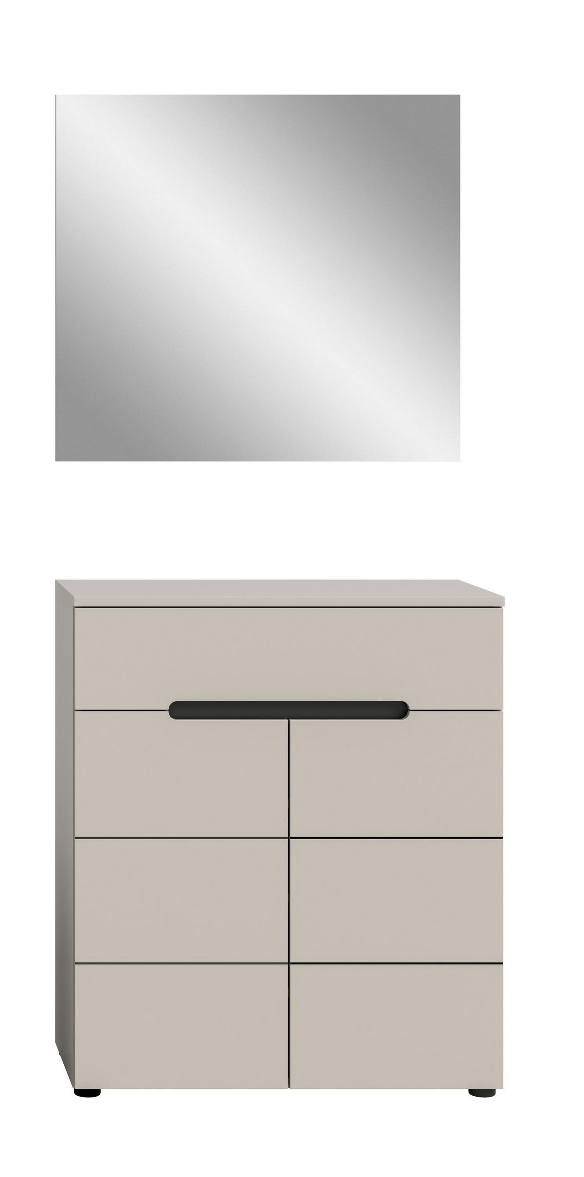 GARDEROBEN-SET 2tlg. Nova (B/H/T: 80x190x37 cm) in Kaschmir - Kaschmir, Holzwerkstoff (80/190/37cm) - Homes & Jones