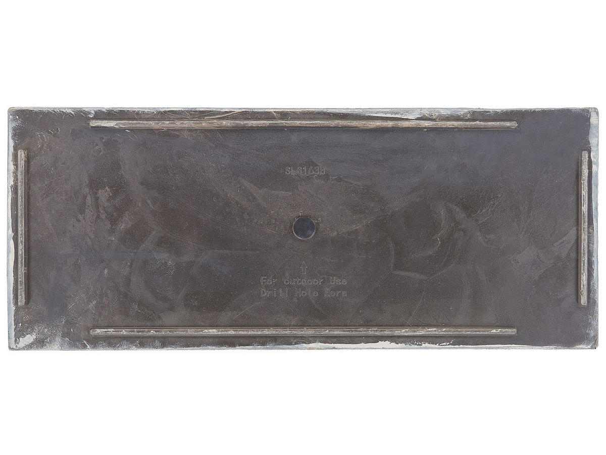 BLUMENTOPF grau rechteckig 34/80/56 cm Edessa - Grau, Stein (56cm) - Beliani