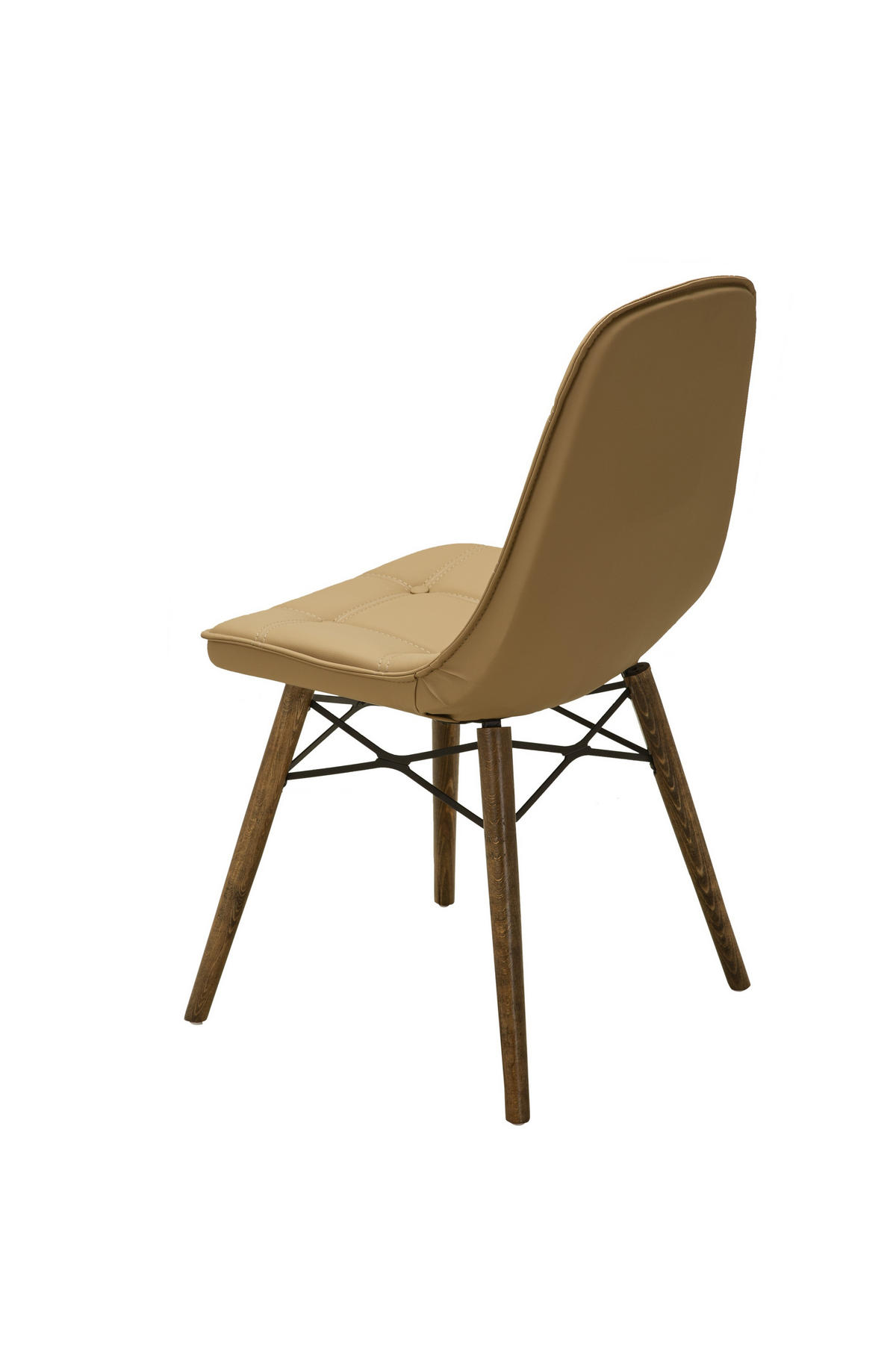 STUHL DENVER mit Holzbeinen - Hellbraun, Holz/Textil (46/85/46cm) - Stuhlmann