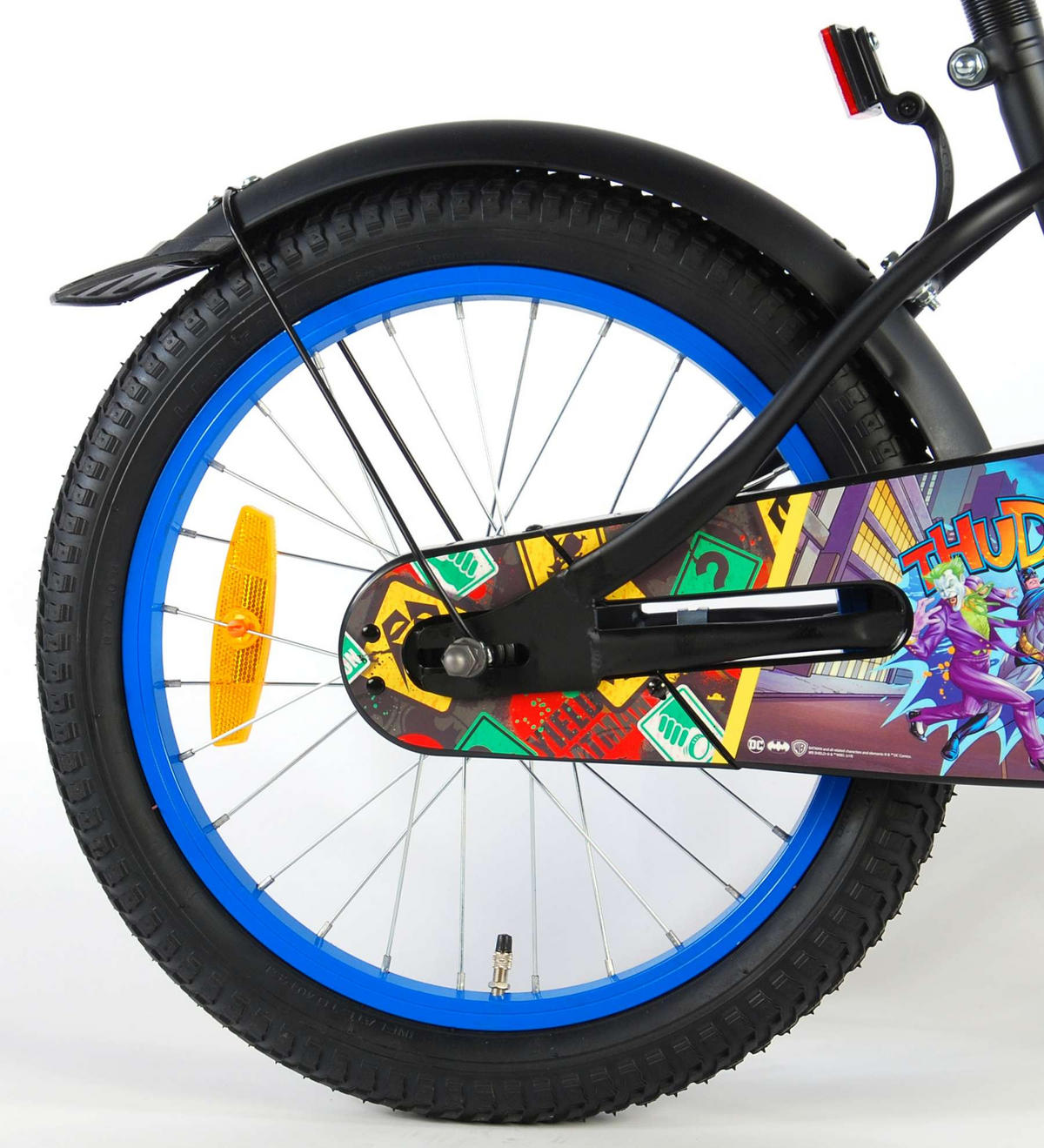 KINDERFAHRRAD Batman - Jungen - 18 Zoll - Rücktritt + Handbremse - Schwarz - Schwarz, Metall (65cm) - TPFSports