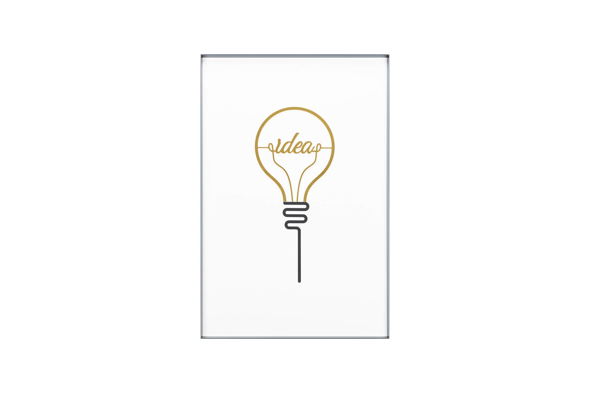 WANDBILD Gold 40/60 cm - Goldfarben/Schwarz, Glas (1.43/60cm) - KUNSTLOFT