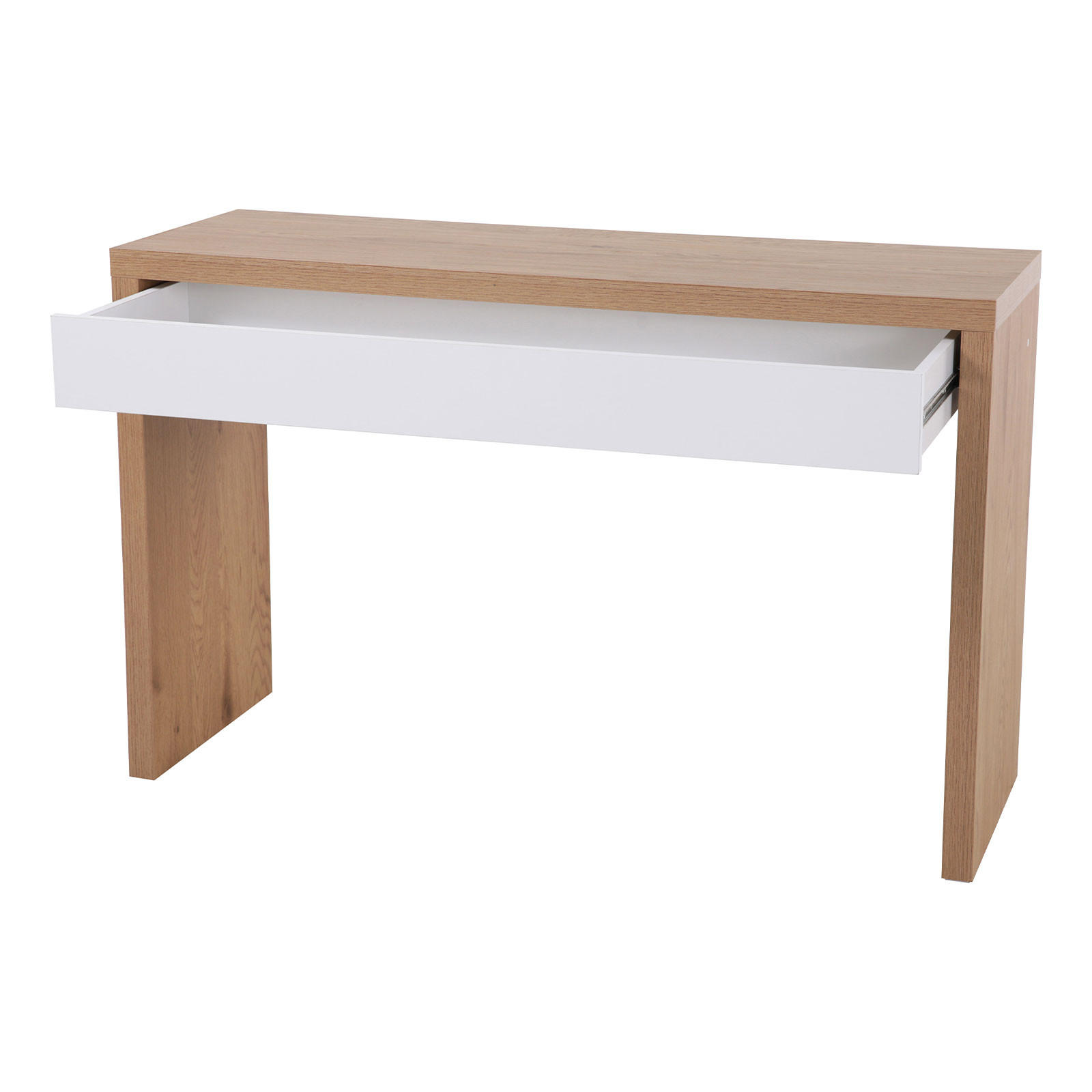 SCHREIBTISCH ANGULAR Eiche-Optik - Braun, Holzwerkstoff (120/40/76cm) - SVITA