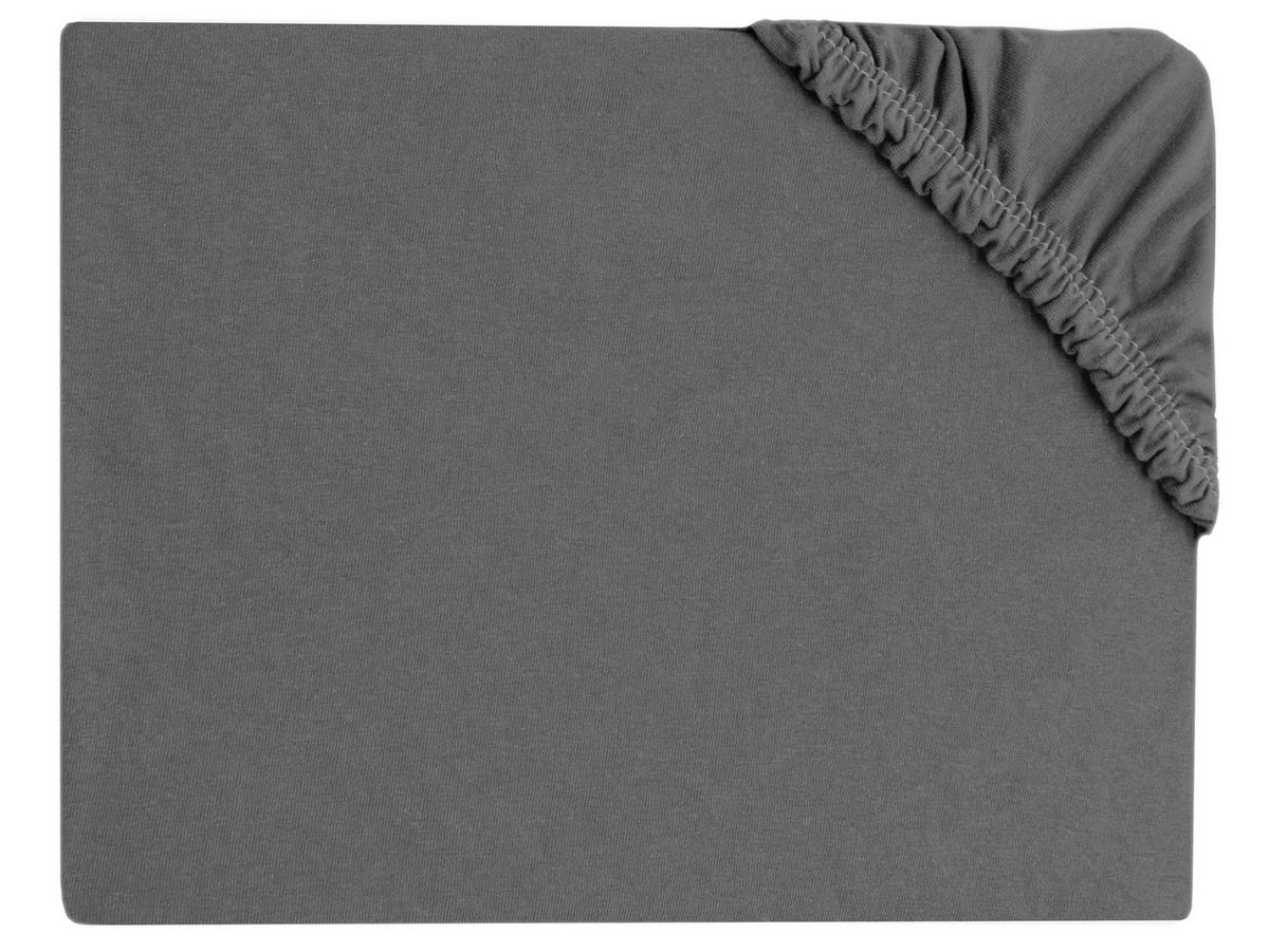SPANNBETTLAKEN, 100x200 cm, 100% Baumwolle, Grau - Grau, Textil (100/200cm) - Zollner