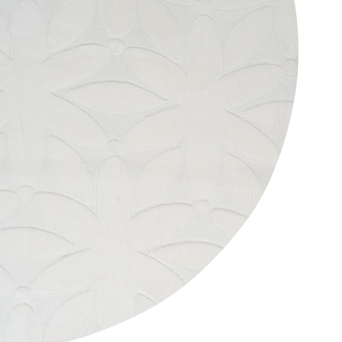 KOBEREC Krémově bílý 160 cm Hood - bílá/krémová, textil (160/160cm) - Beliani