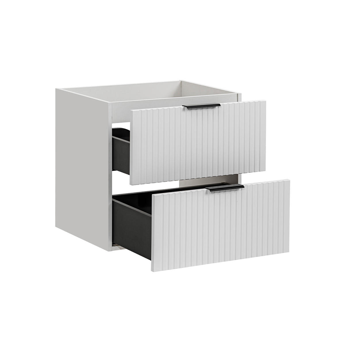 WASCHTISCHUNTERSCHRANK 60.2cm Adriel Weiß - Weiß, Holzwerkstoff (60.2/57/46cm) - Petits-meubles