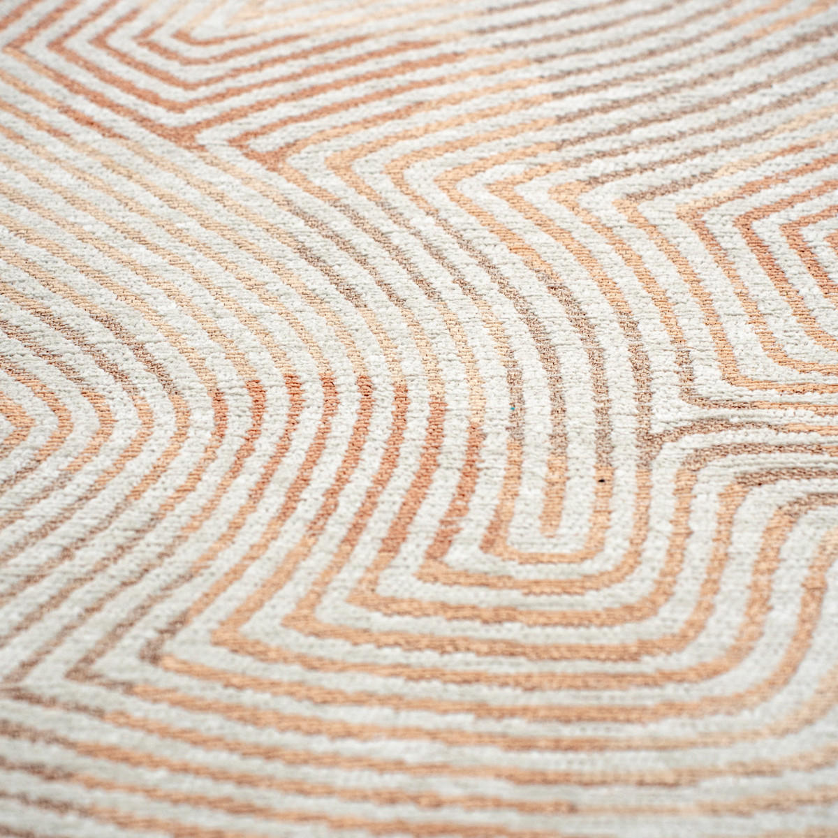 TEPPICH Indian Sand Coral 240/240 cm - Rot, Textil (240/240cm) - Louis De Poortere