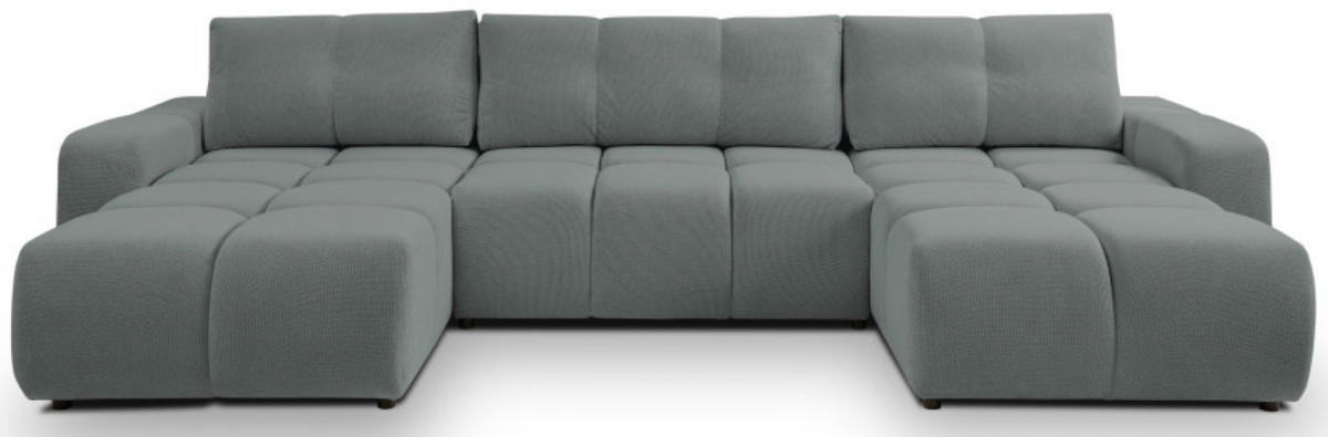ECKSOFA Popiel Curio 93 Mit Schlaffunktion - Grau, Textil (359/177cm) - Sepro Meble