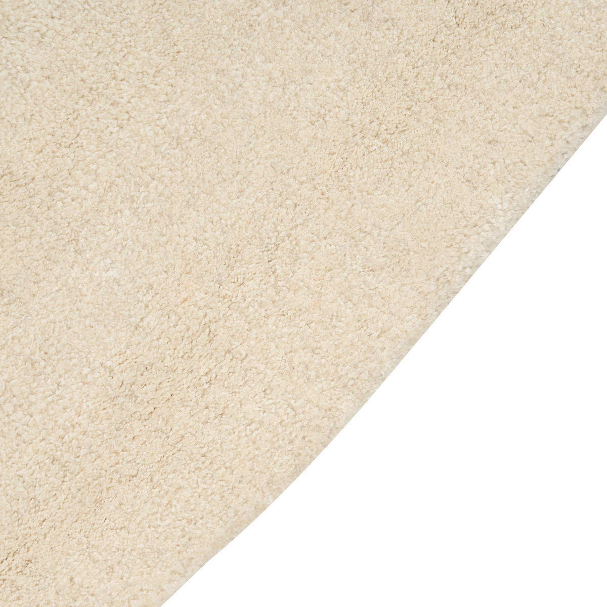 KURZFLOR-TEPPICH Beige 160/160 cm Gorano - Beige, Textil (160/160cm) - Beliani