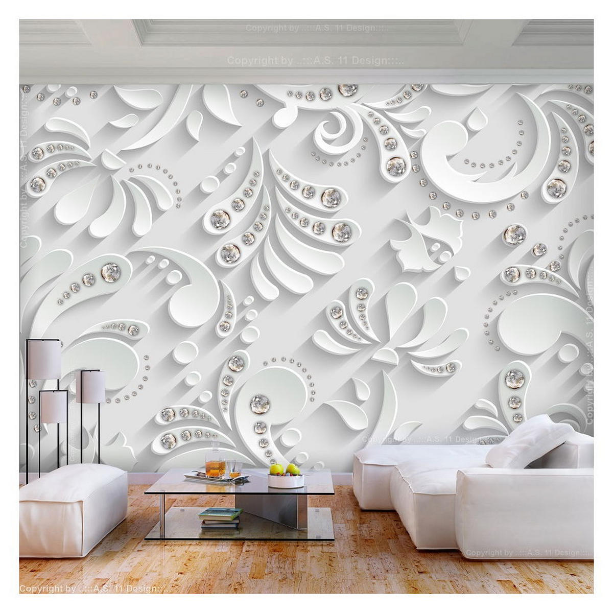 VLIESTAPETE 150/105 cm - Weiß, Textil (150/1cm) - KUNSTLOFT