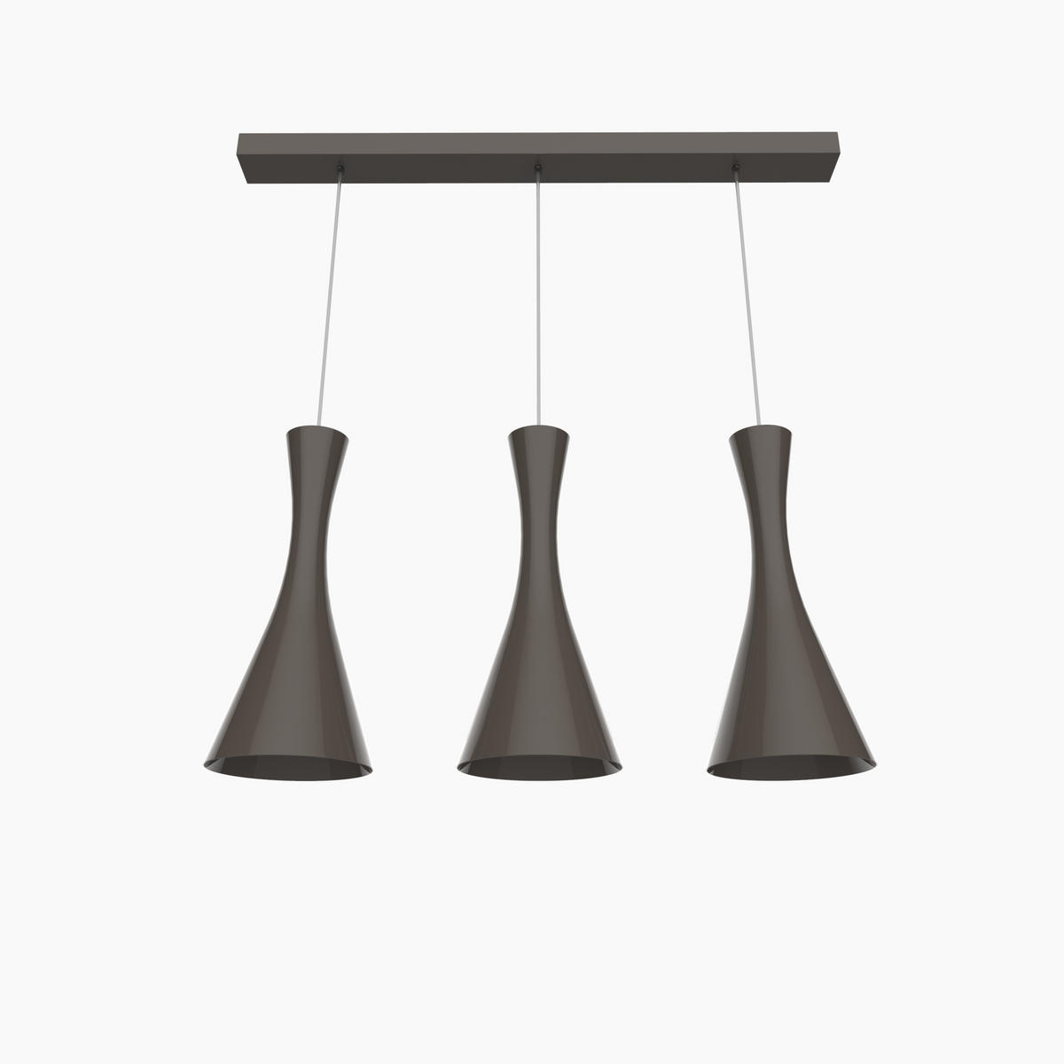 HÄNGELEUCHTE - Graubraun, Metall (20/100/120cm) - Lumicom