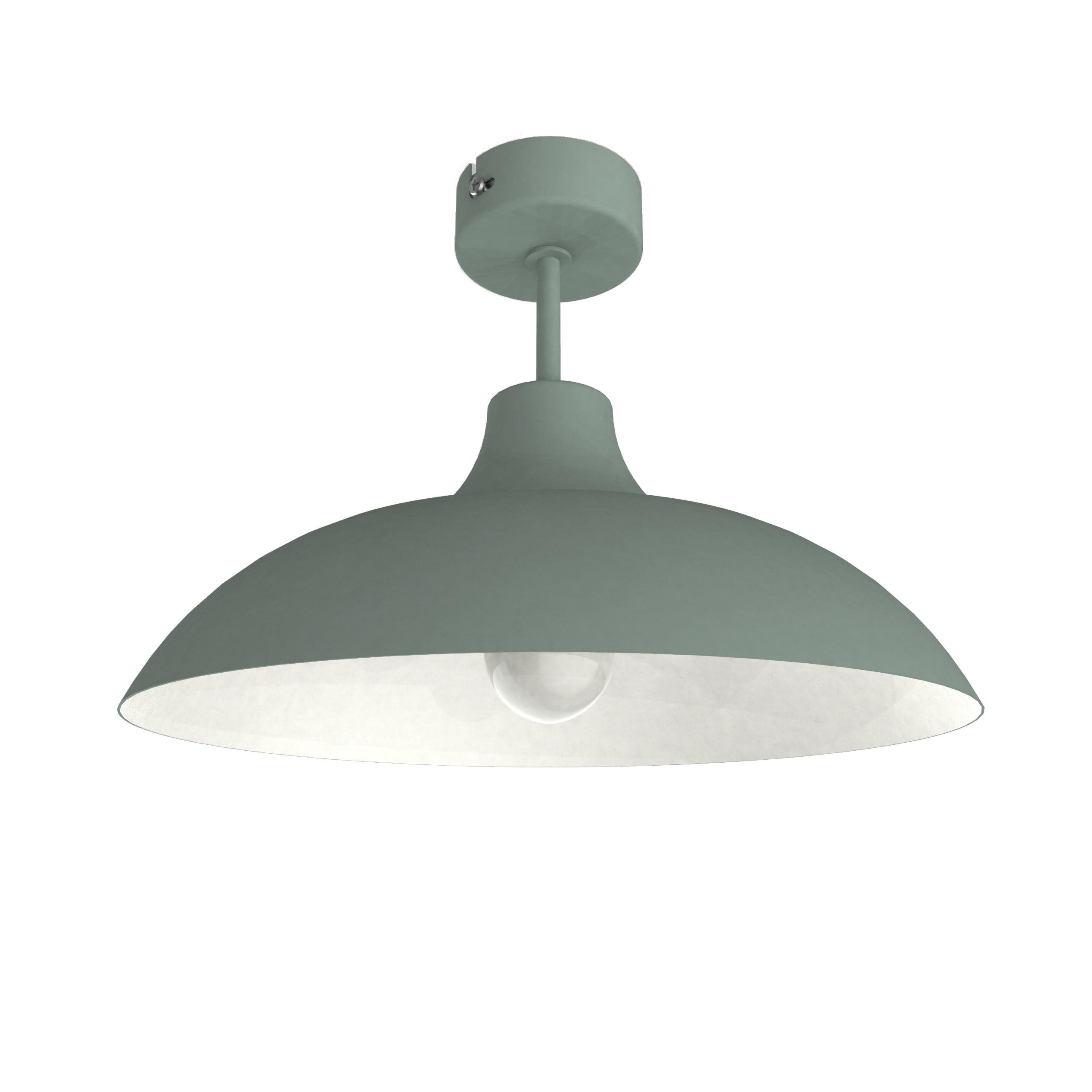 DECKENLEUCHTE - Grün, Metall (40/40/23cm) - Lumicom