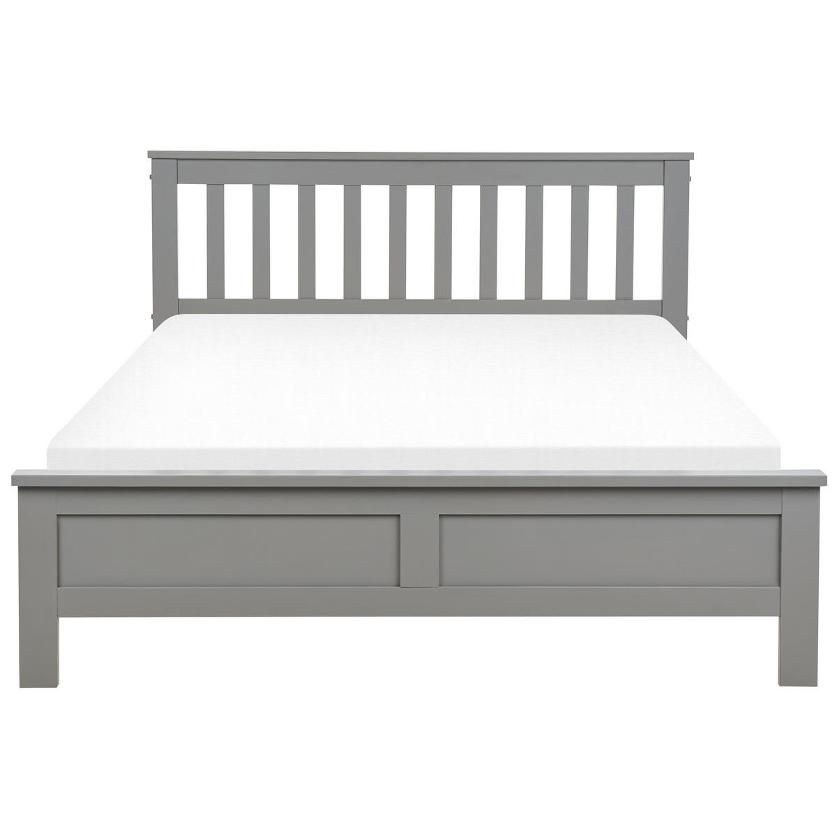 HOLZBETT 140/200cm Grau Mayenne - Grau, Holz (140/200cm) - Beliani