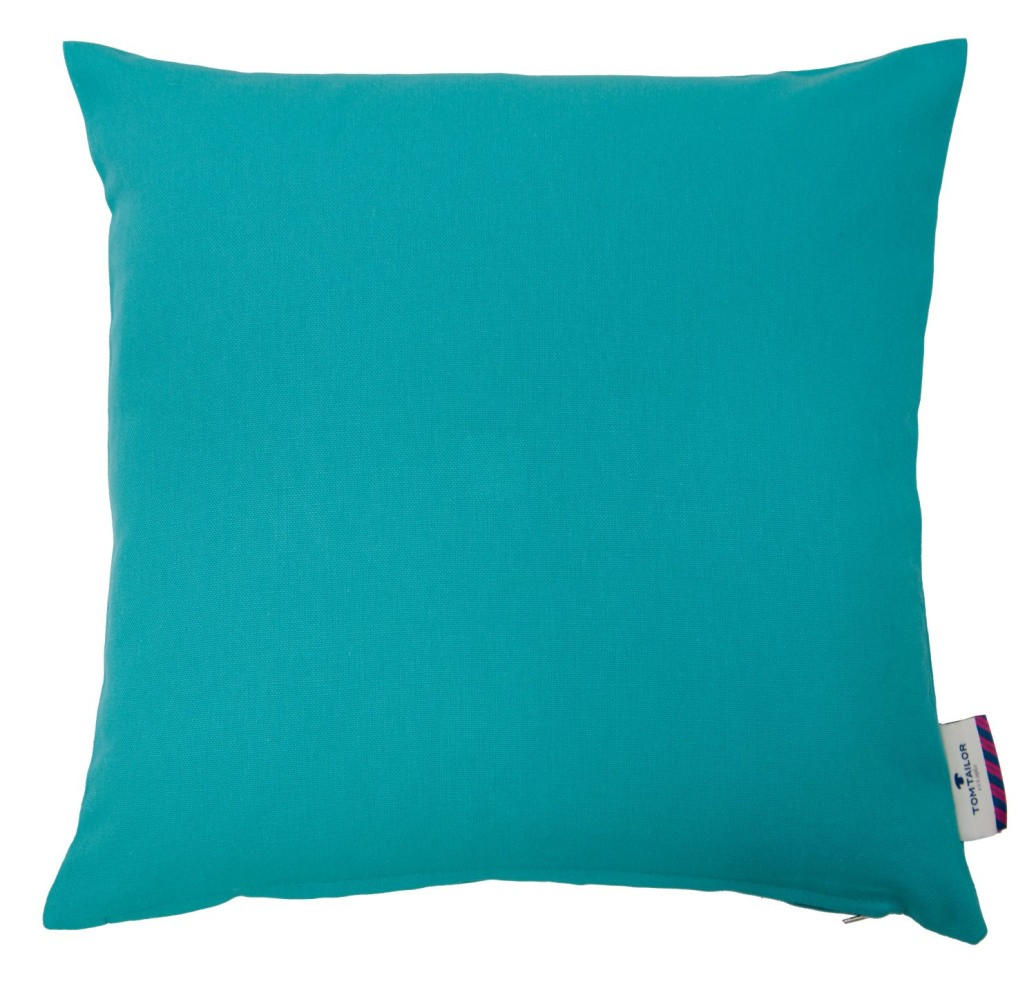 ZIERKISSENHÜLLE Dove petrol 60x60cm - Petrol, Textil (60/60cm) - Tom Tailor