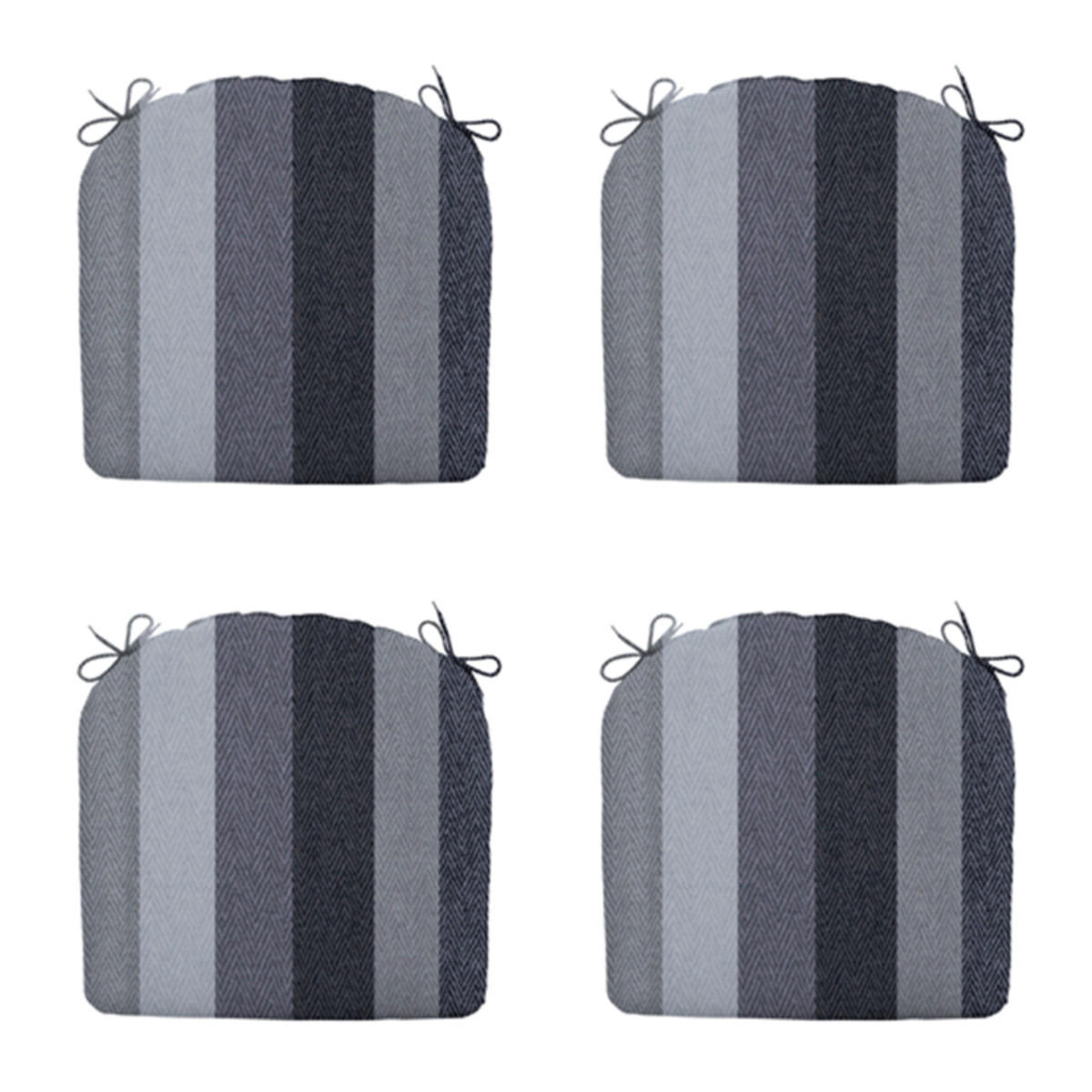 SITZKISSEN Victoria 46/48 cm 4er-Set - Grau, Textil (48/4/46cm) - Madison