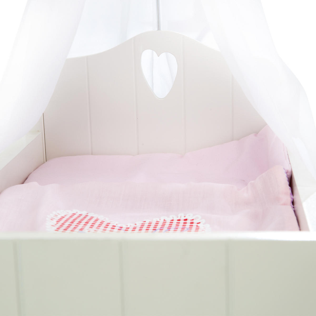 PUPPENSTANDBETT Fienchen - Weiß, Holzwerkstoff (30/60/52cm) - Roba