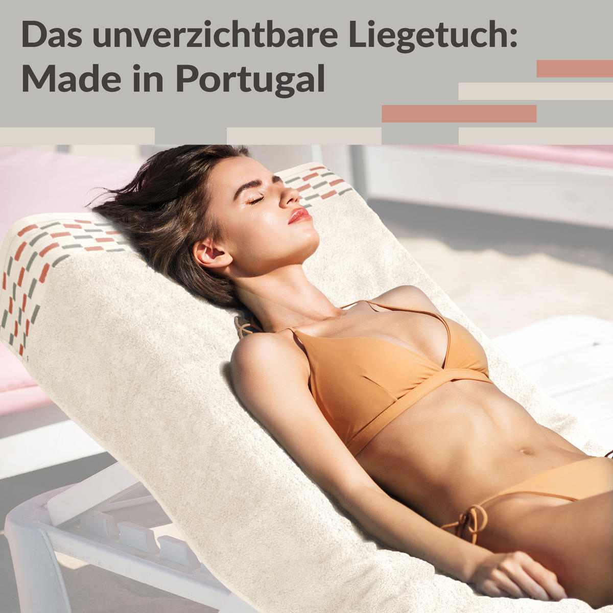 BADETUCH extra groß Lugano Natur 90x180 cm - Naturfarben, Textil (90/180cm) - Lashuma