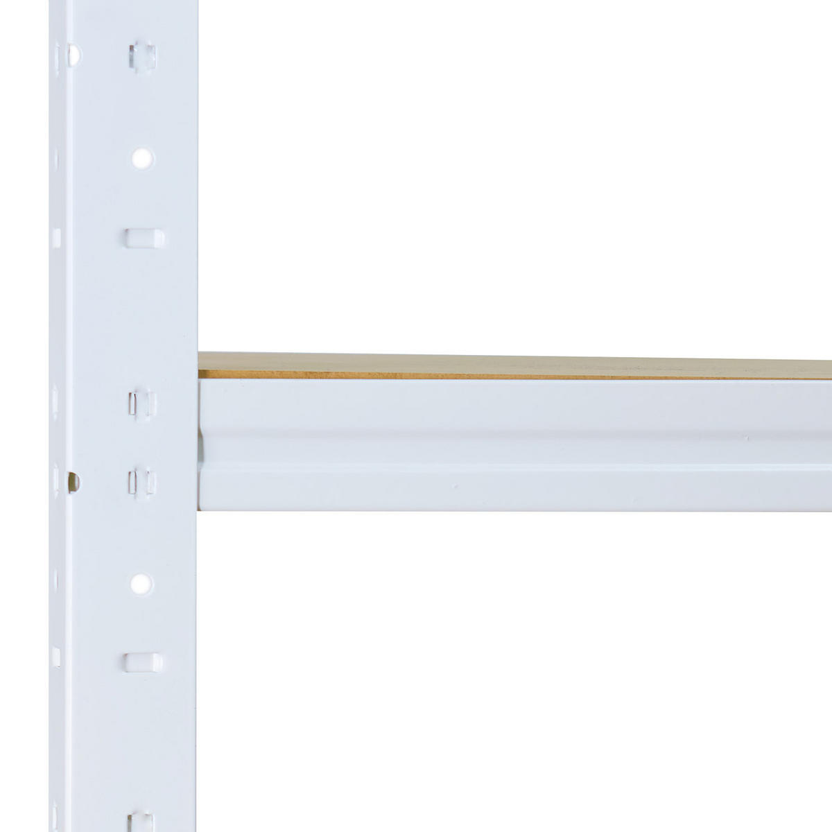 SCHWERLASTREGAL HOME 200x60x50 cm in weiß mit 7 Böden und 125 kg Traglast pro Boden - Creme, Metall (60/200/50cm) - shelfplaza