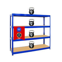 SCHWERLASTREGAL Dino 180x180x60 cm Fachlast 500 kg Blau - Blau, Metall (180/180/60cm) - PROREGAL