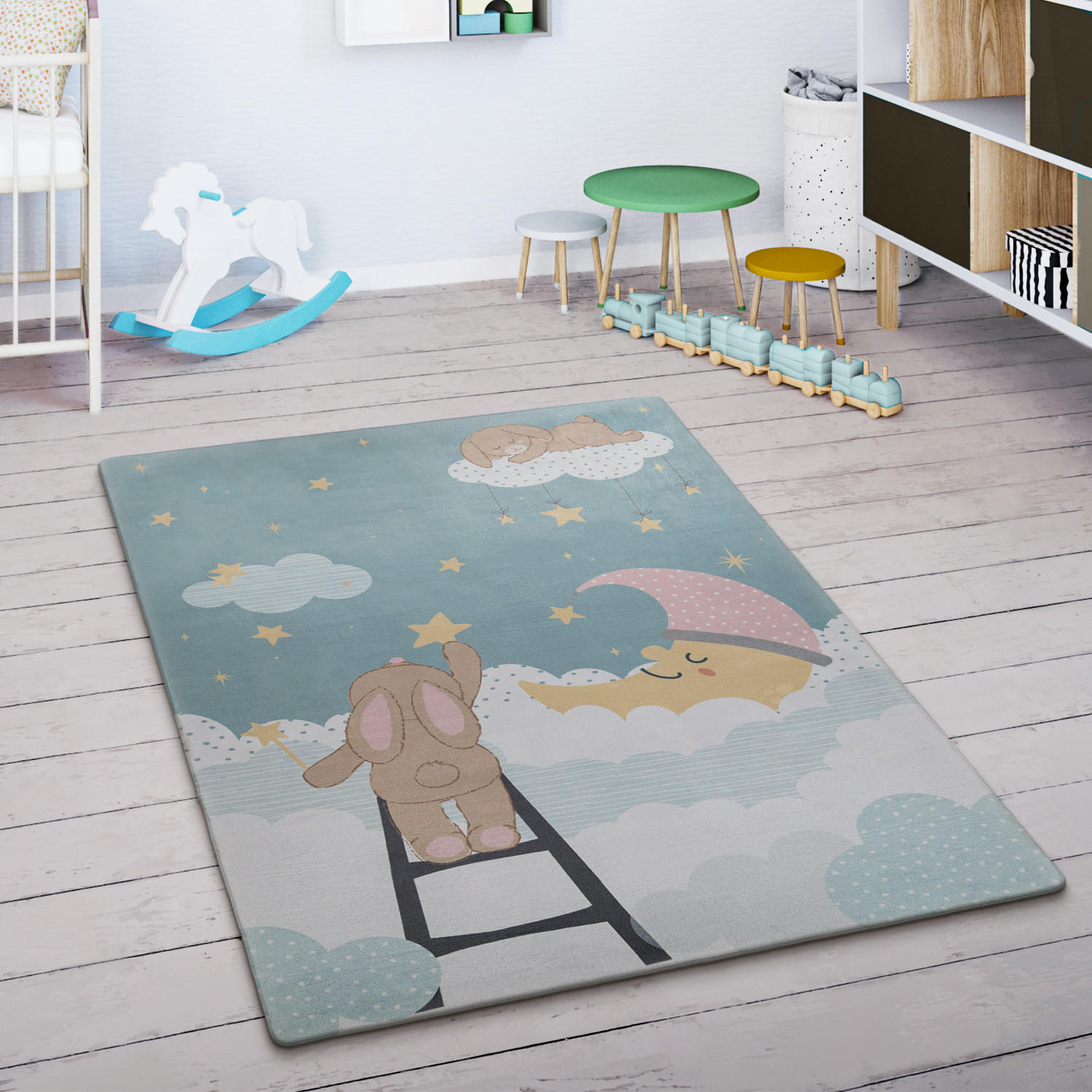 KINDERTEPPICH 120/160 cm Chicos 563 - Türkis, Textil (120/160cm) - Paco Home