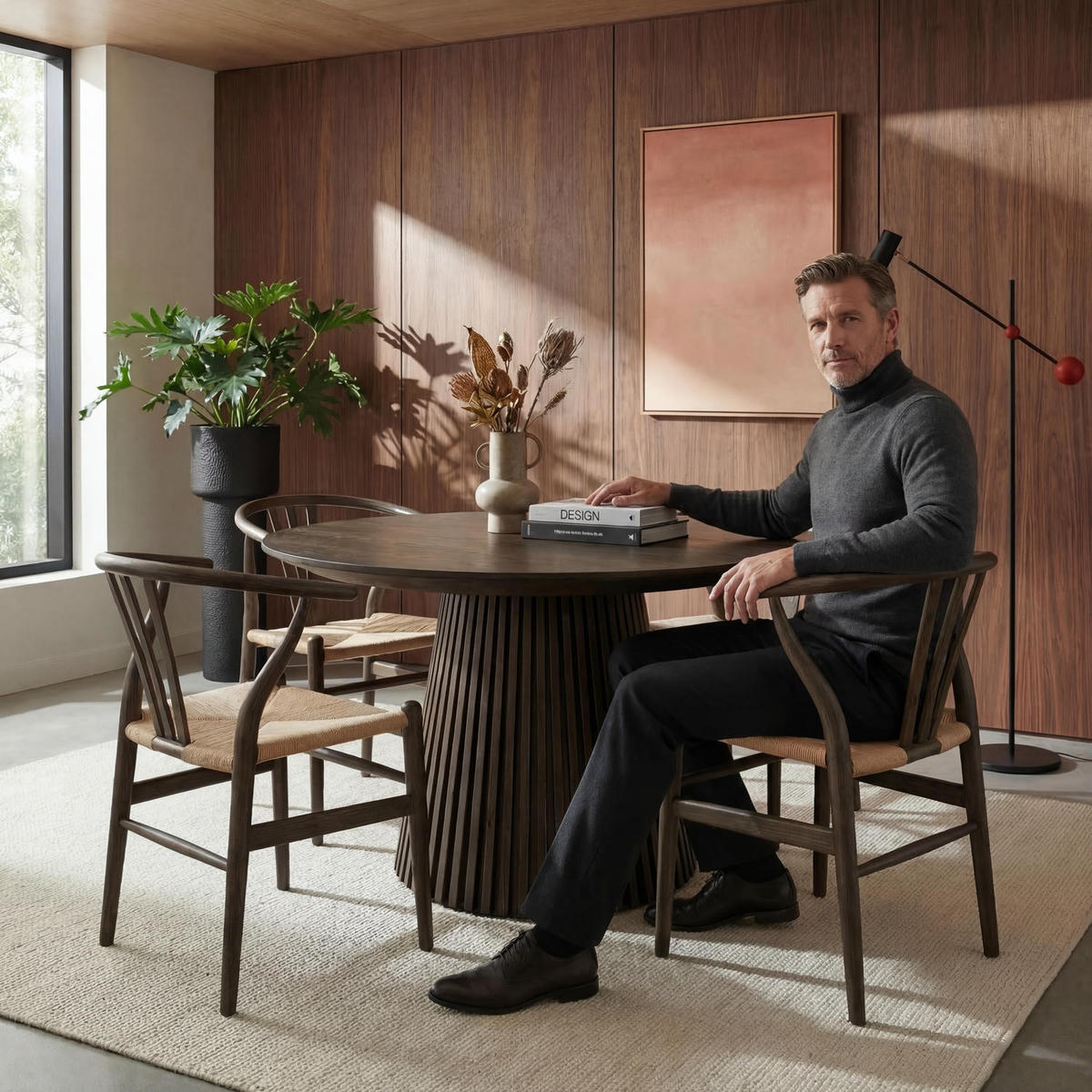 ESSTISCH ausziehbar 140/140/75 Räuchereiche rund - Braun, Holzwerkstoff (140/140/75cm) - Furnhouse