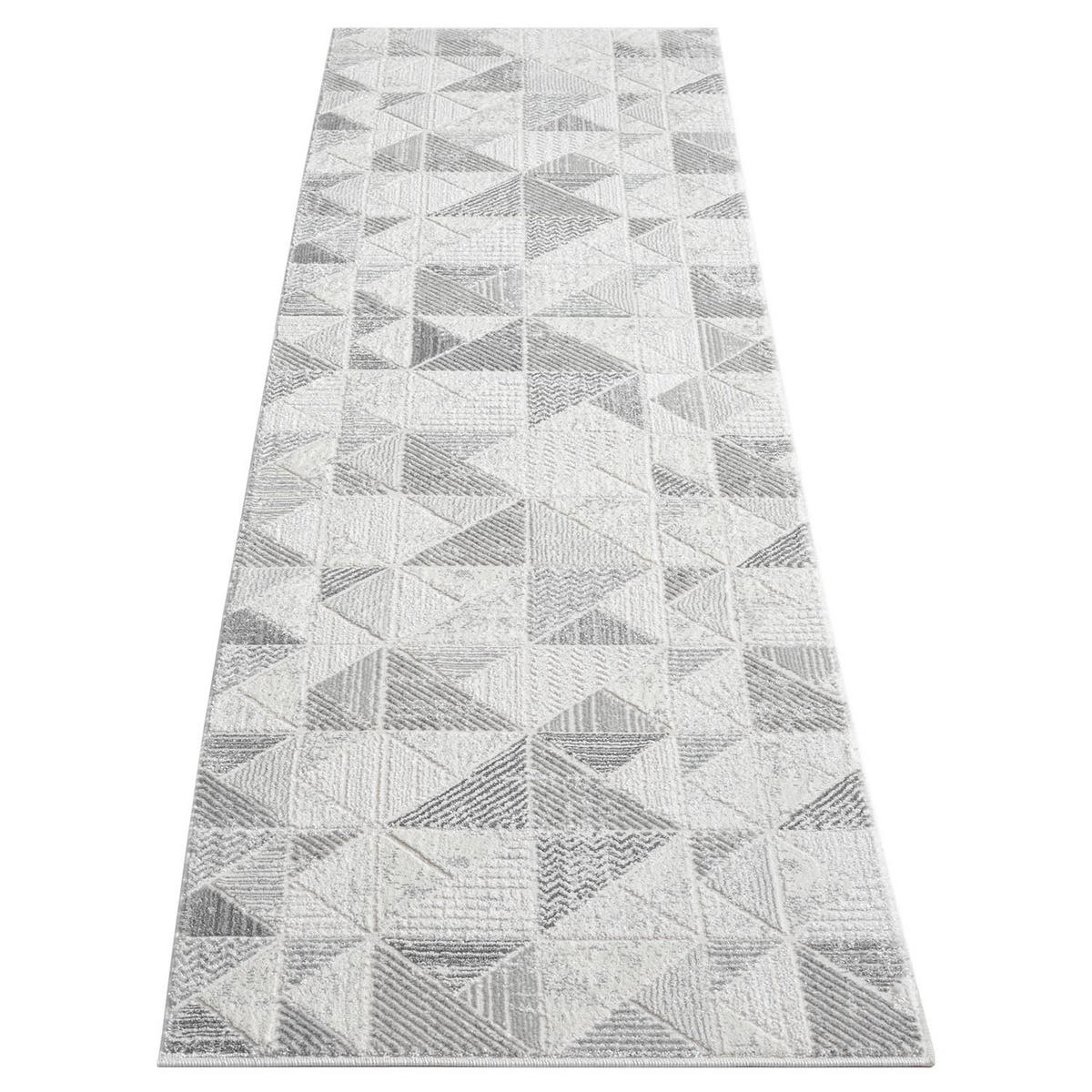 KURZFLOR-TEPPICH Antik 231 Grau 80x300 cm - Grau, Textil (80/300cm) - carpet city