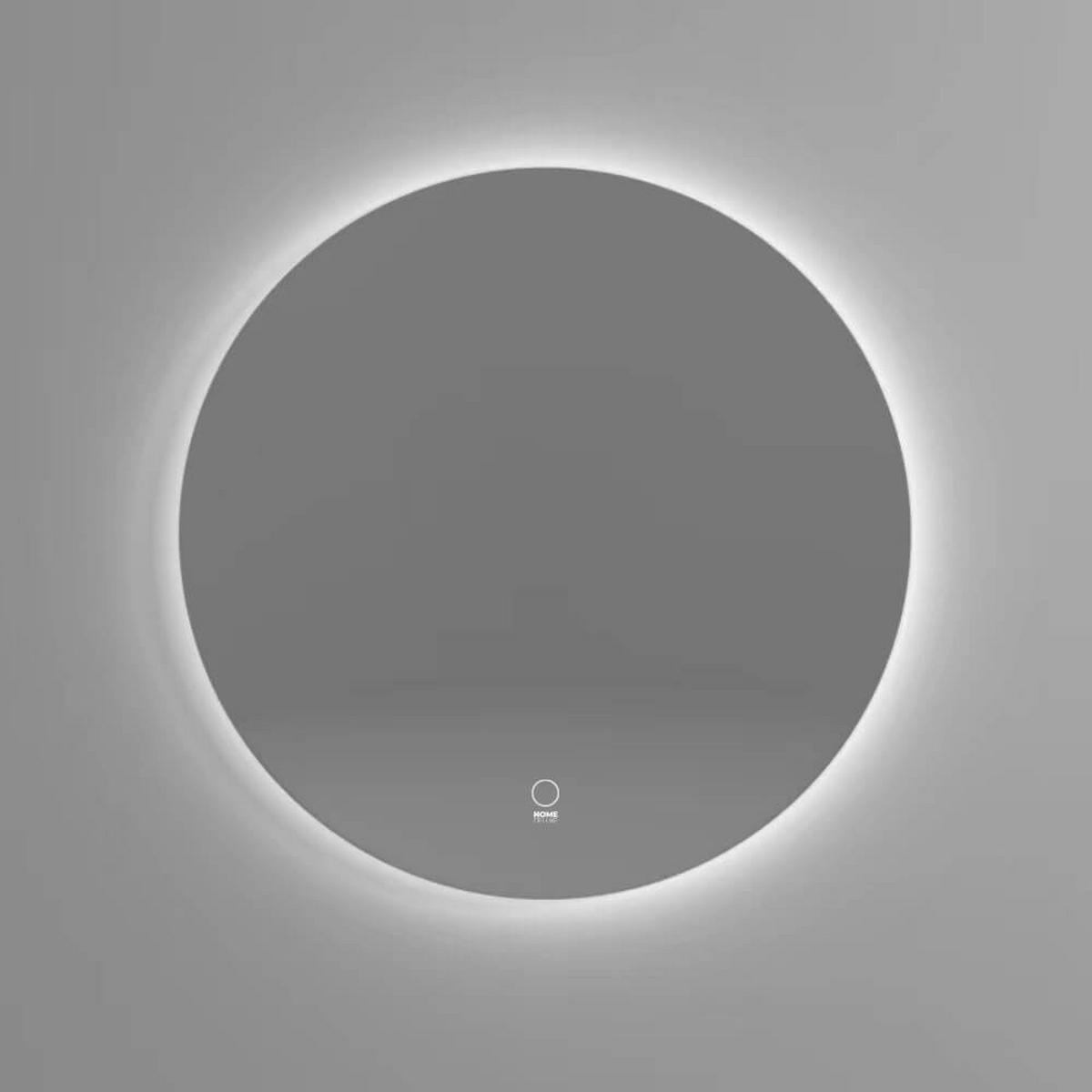 LED-SPIEGEL SILA - 80 cm - Silberfarben, Glas (80/80/3cm) - Home Deluxe