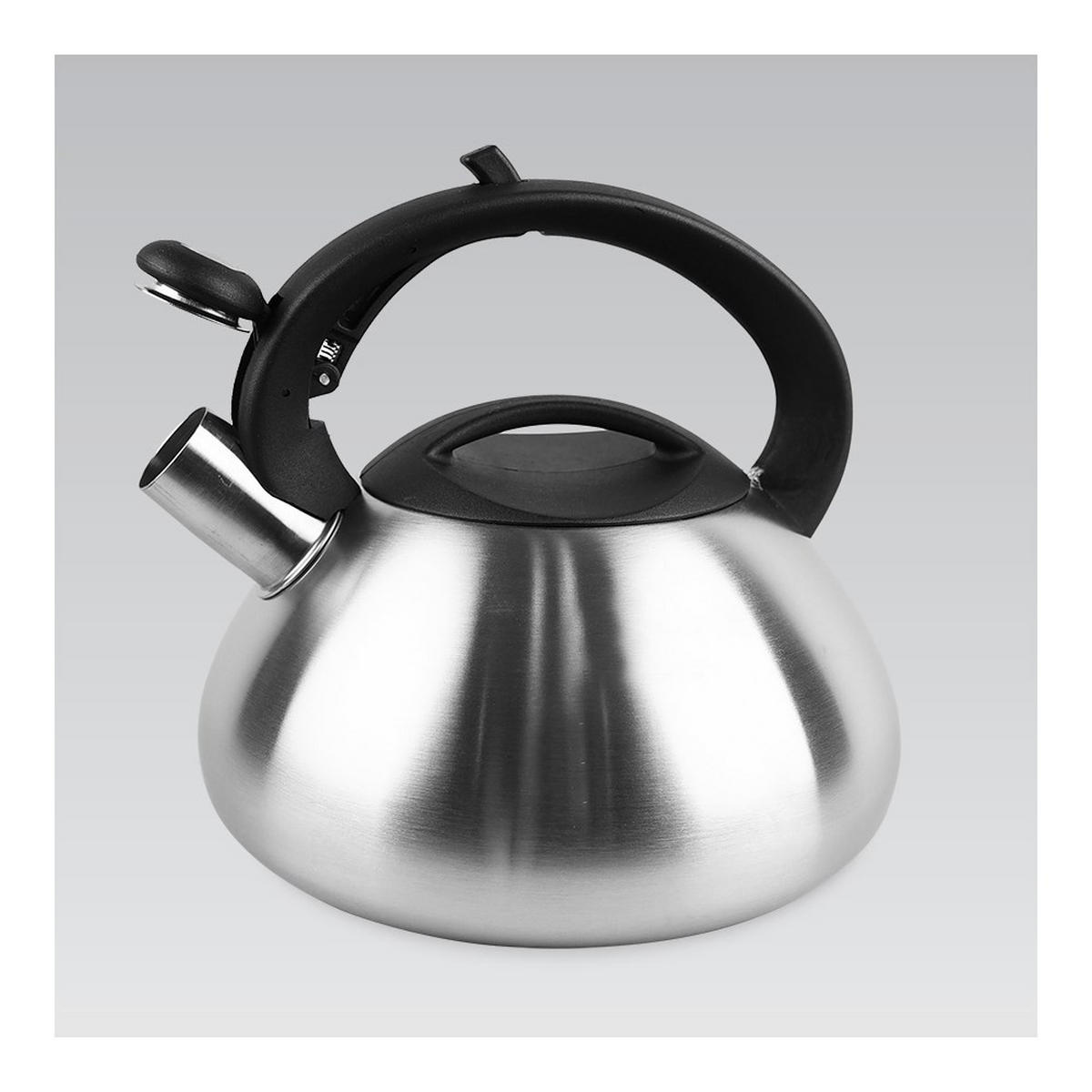 WASSERKESSEL Silber 22/22/24.5 cm MR1306 - Silberfarben, Metall (22cm) - Maestro 
