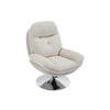 DREHSESSEL - Strukturstoff - Beige - ILMACA - Beige, Textil (90/99/78cm) - Vente-Unique