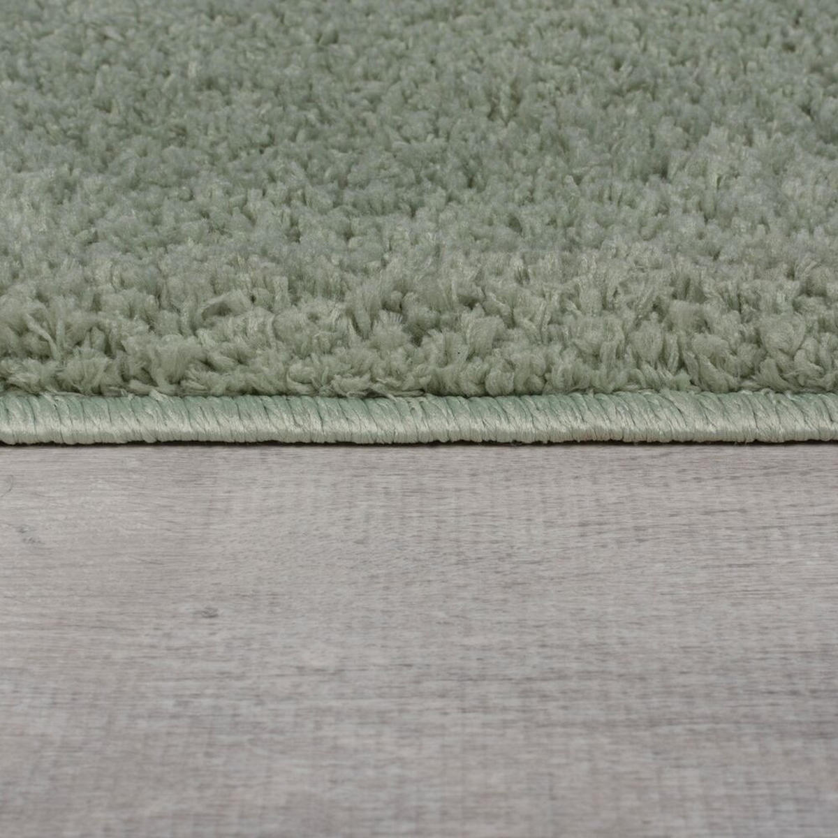 TEPPICH Waschbar GIPPING in Salbeigrün, einfarbig, 80 x 150 cm - Grün, Textil (80/150cm) - KADIMA DESIGN