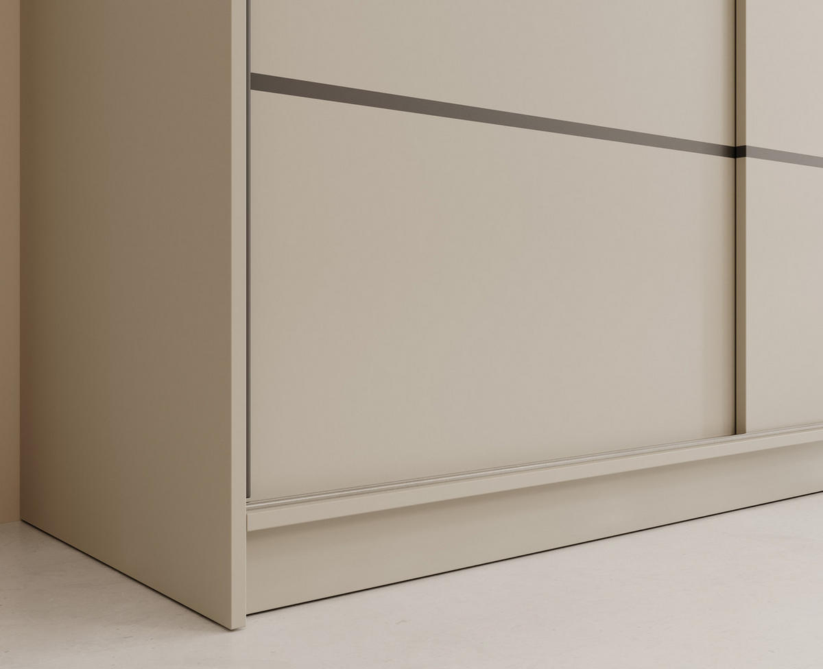 SCHIEBETÜRENSCHRANK Velora 250 – Kaschmir - Kaschmir, Holzwerkstoff (250/215/58cm) - Möblo