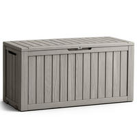 GARTENBOX 272L Grau - Grau, Kunststoff (114/57.5/46.3cm) - Akord