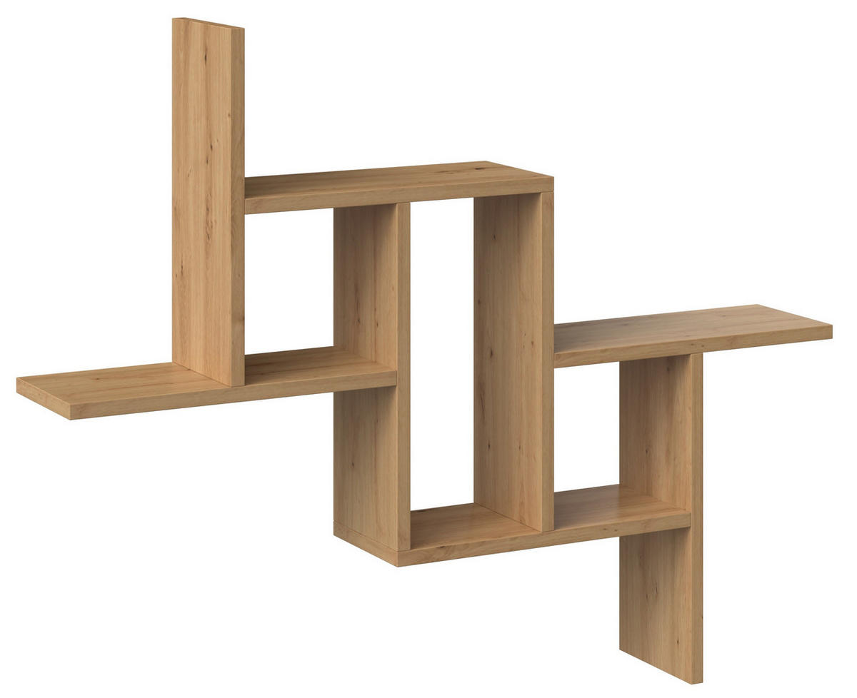 SCHWEBEREGAL Simon - Eiche Artisan, Holzwerkstoff (90/73.5/15cm) - kommodly