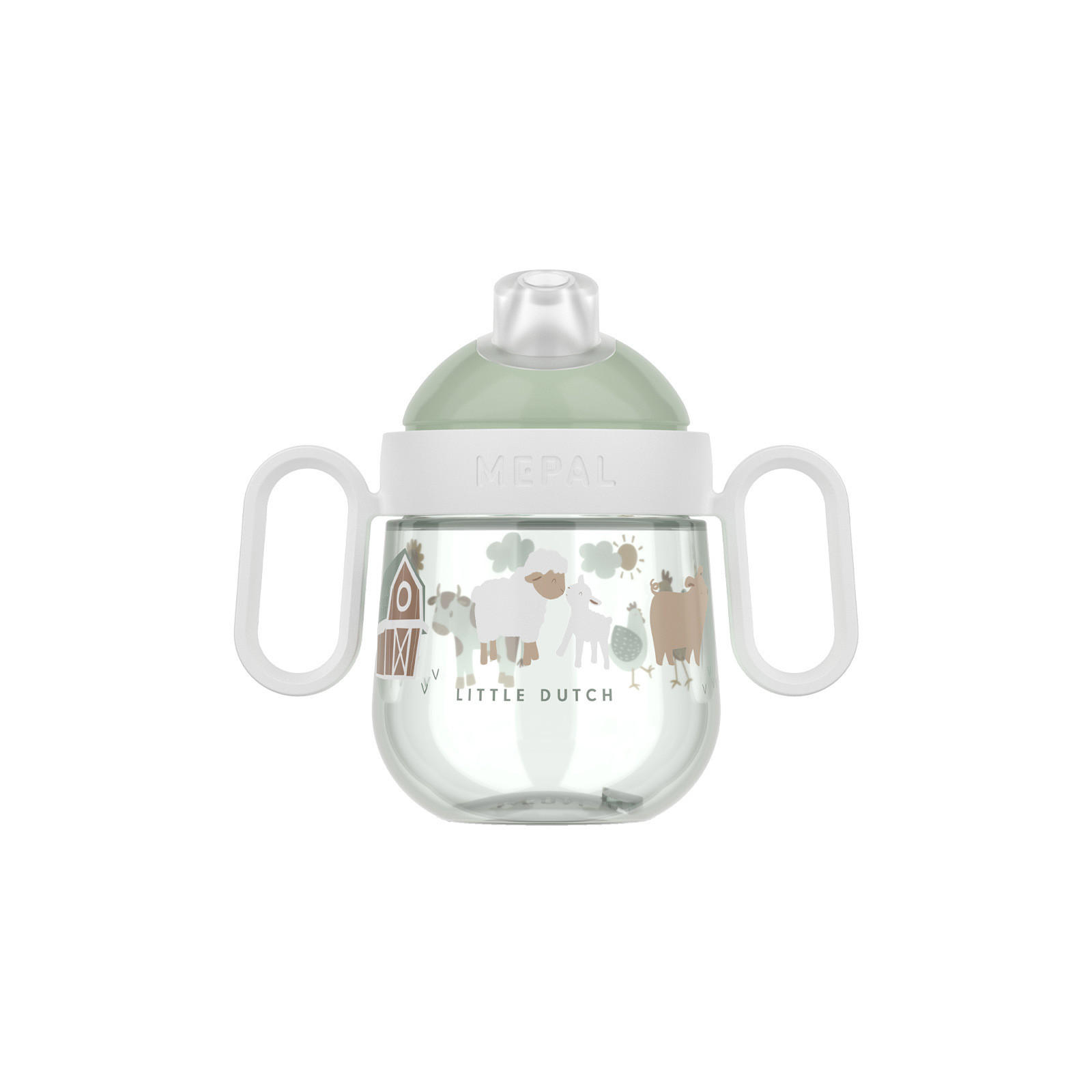 ANTITROPF-TRINKLERNBECHER Mio (2025) Little Farm 200 ml - Grün, Kunststoff (0.2L) - Mepal