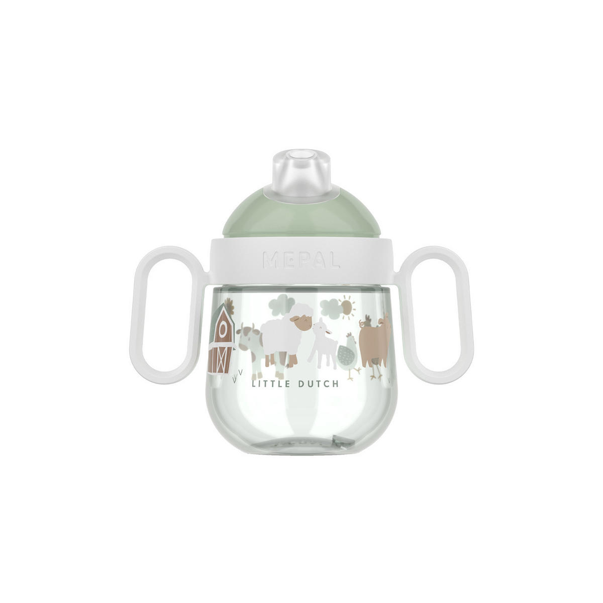 ANTITROPF-TRINKLERNBECHER Mio (2025) Little Farm 200 ml - Grün, Kunststoff (0.2L) - Mepal