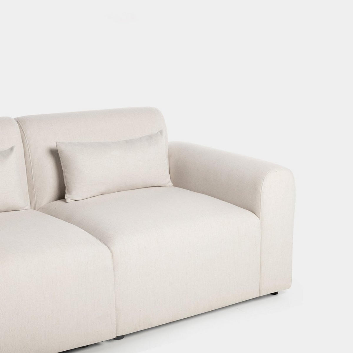 SOFA-DREISITZER Cillian Beige 280 cm x 87 cm - Beige, Textil (280/87/90cm) - Klast Home