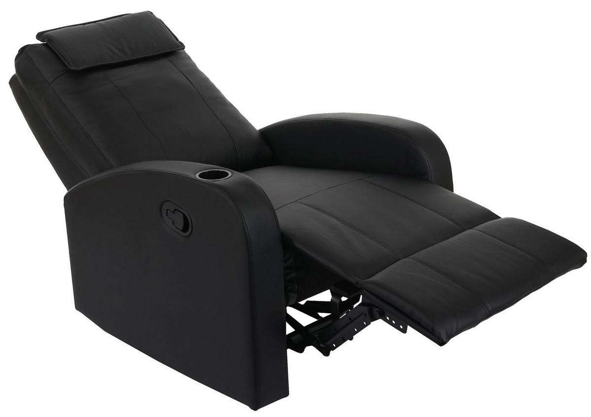 RELAXSESSEL Schwarz - Schwarz, Textil (76/99/96cm) - MCW