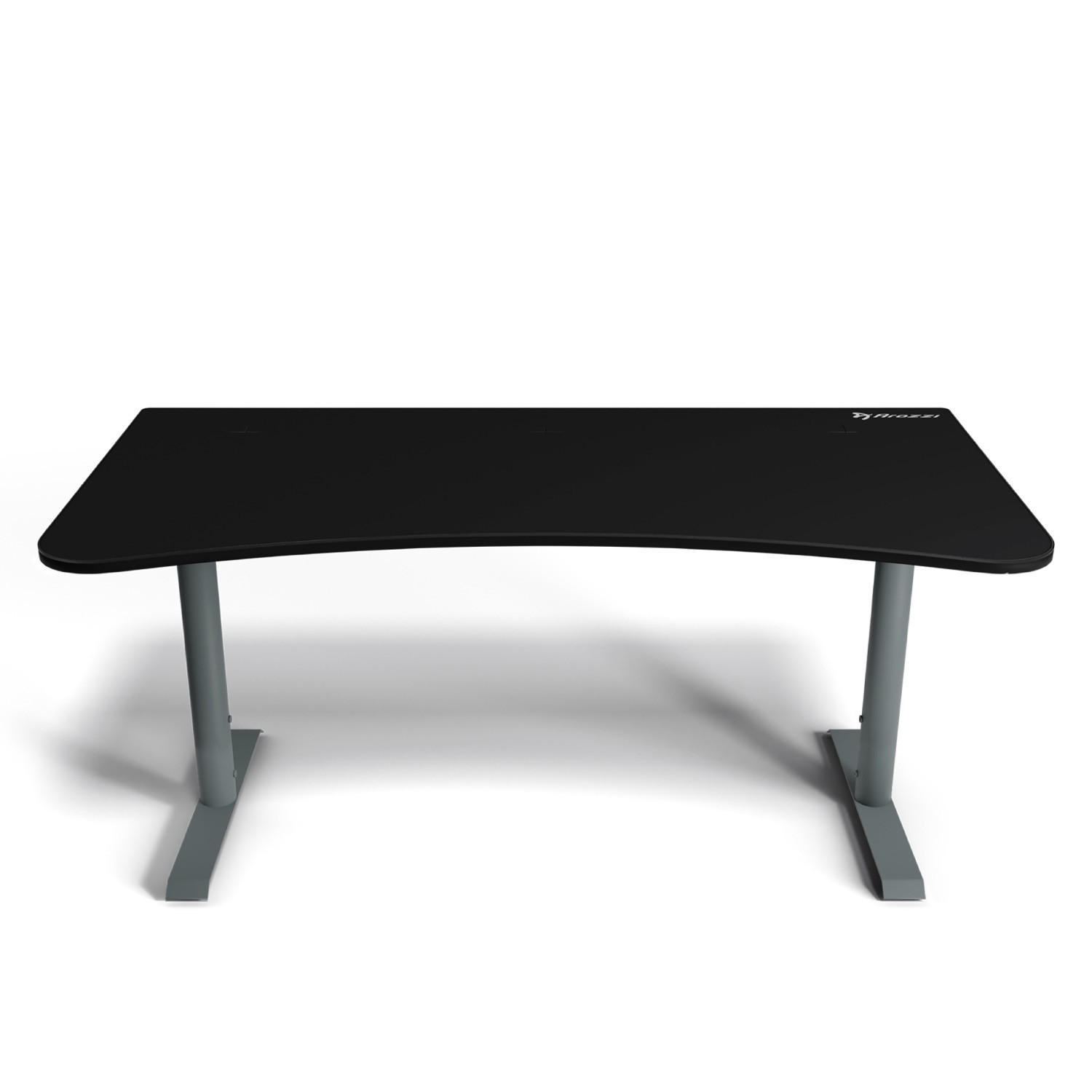 GAMINGTISCH Arena 160/82/71-81 cm Frozen Grey - Schwarz - Grau, Metall (82/160/71cm) - Arozzi
