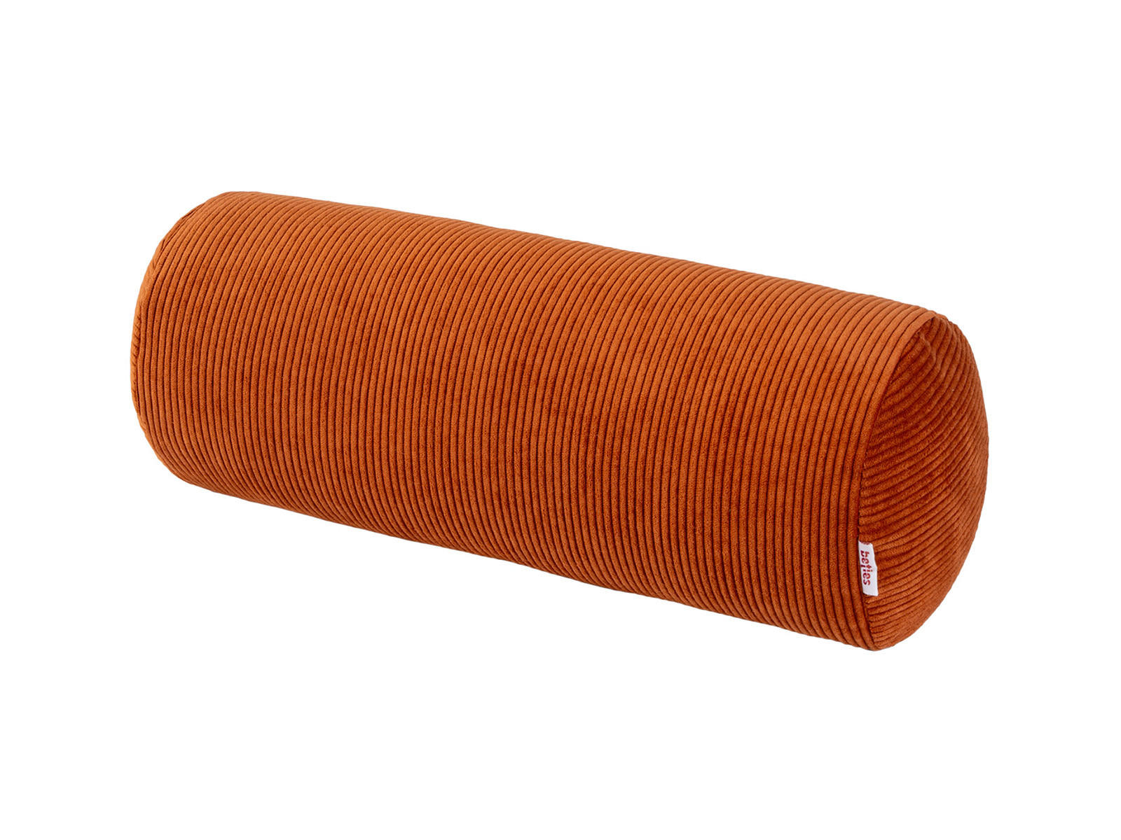 NACKENROLLENHÜLLE HYggelig No.1 rost-rot Cord-Samt 40/15 cm - Rostfarben, Textil (15/40cm) - beties Heimtextil