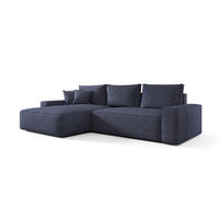 ECKSOFA Walken Mit Schlaffunktion - Blau, Holzwerkstoff/Textil (280/185cm) - Fun Möbel