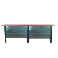 WERKBANK Buffalo Wood mit 10x Schublade HxBxT 86,5 x 260 x 75 cm Traglast 1000 kg Anthrazit - Anthrazit, Metall (260/86.5/75cm) - PROREGAL