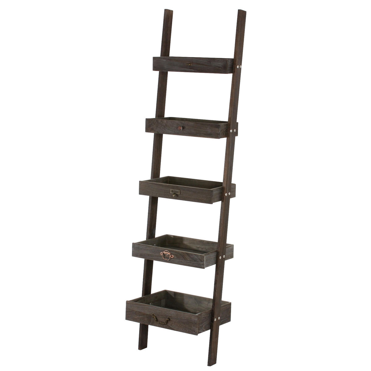 PFLANZREGAL BLUMENSTÄNDER Braun - Braun, Holz (43/169/32cm) - MCW